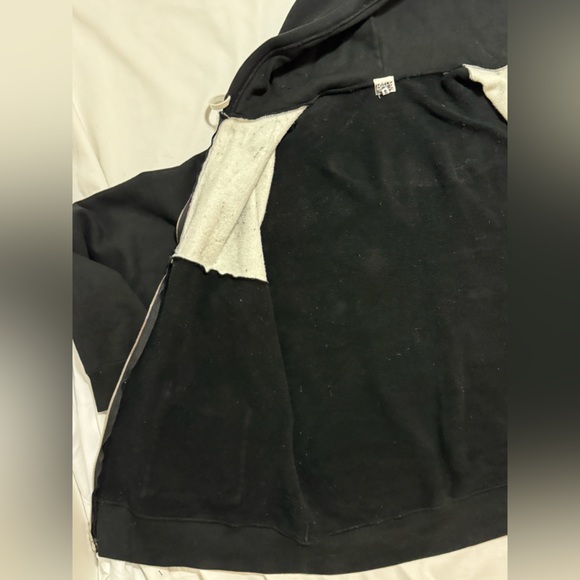 VTG A Bathing Ape BAPE Digital Print Y2K Stars Nigo Parka Zip Hoodie RARE BLACK - Picture 12 of 16